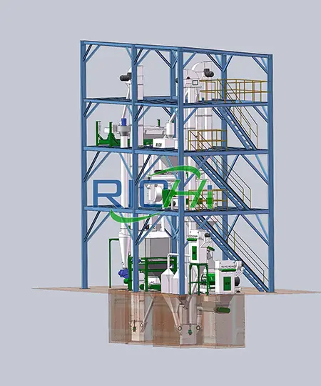 5 тонны в час Линия по производству корма для рыб