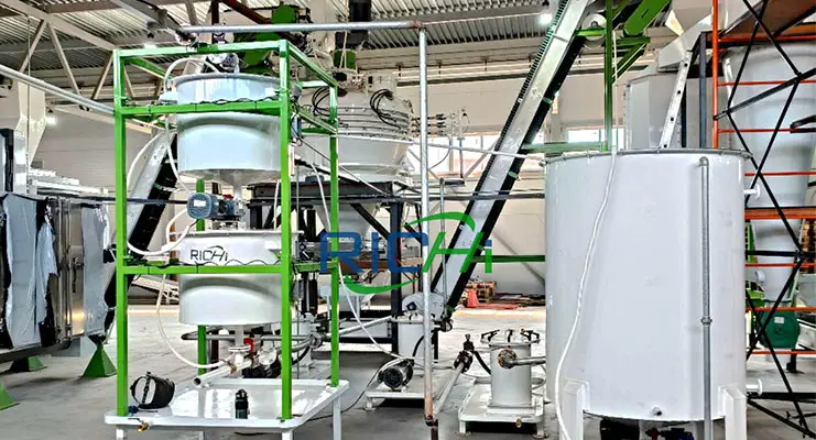 Линия по производству корма для форели в Турции