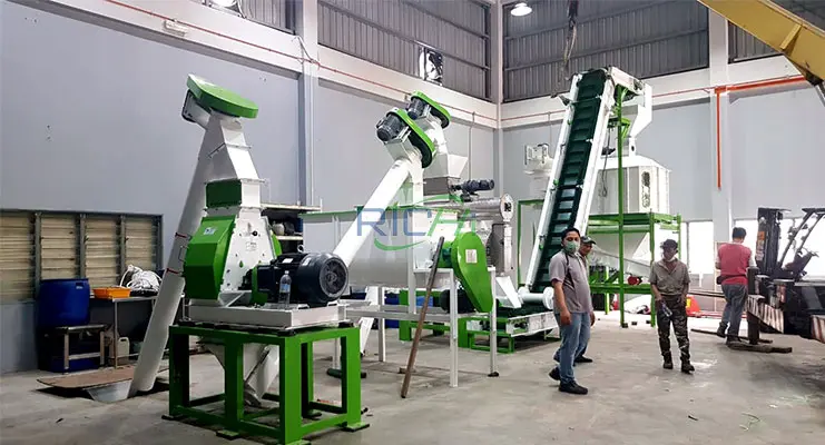 линия по производству кормов для кур в Узбекистане