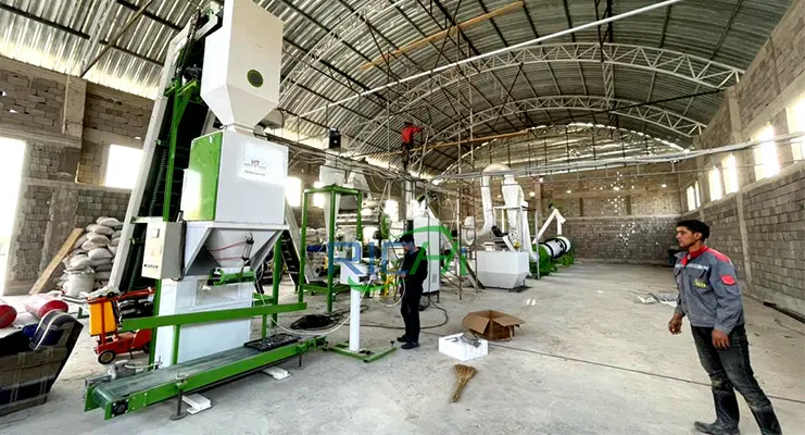 Линия по производству гранул из травы в Казахстане