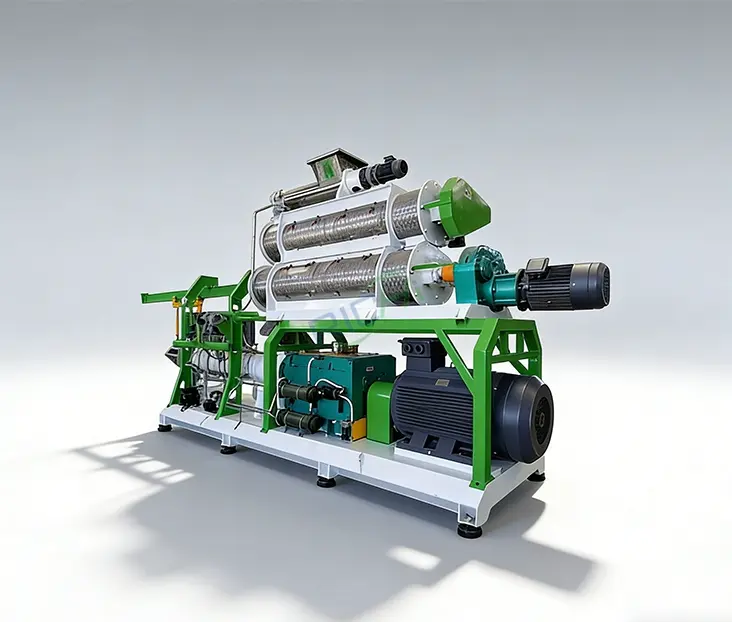 1 тонна Двухшнековый экструдер для корма