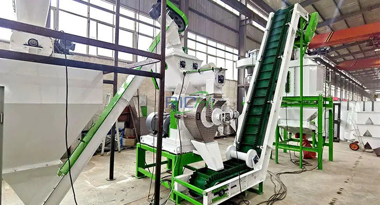 Линия по производству пеллет из лузги подсолнечника в Казахстане