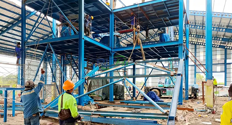 2 т/час Линия по производству плавающего корма для рыб в Иране