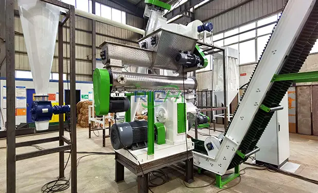 3-4 тонны Линия по производству соломенных гранул в России