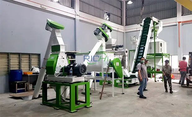 3 тонны Линия по производству комбикормов в Кыргызстане