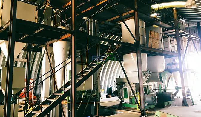 5 тонн Линия по производству гранул из лузги подсолнечника в Украине