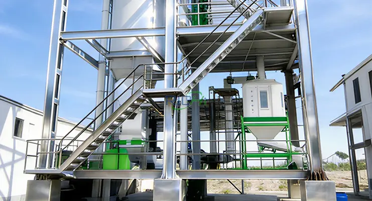 Линия по производству гранулированного корма для рыб в Узбекистане