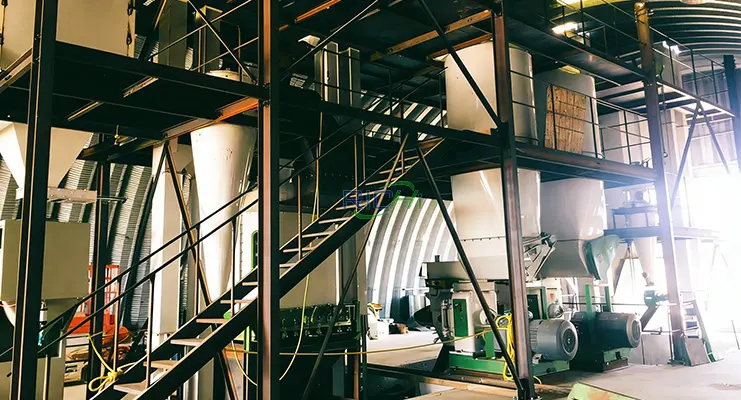 5 тчас Линия по производству гранул из лузги подсолнечника в Украине