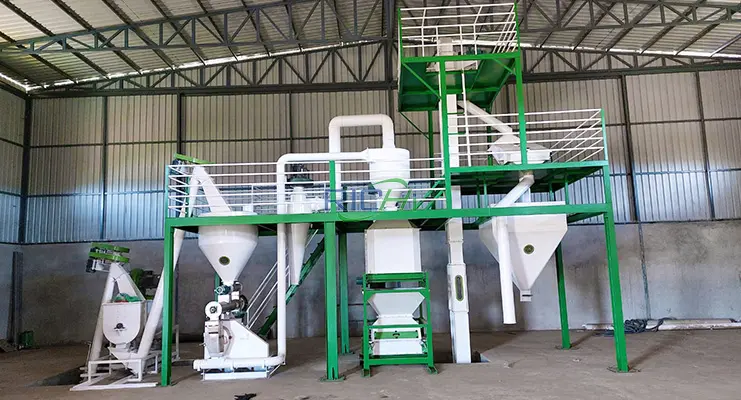 Линия по производству гранулированного корма для жвачных животных в Казахстане