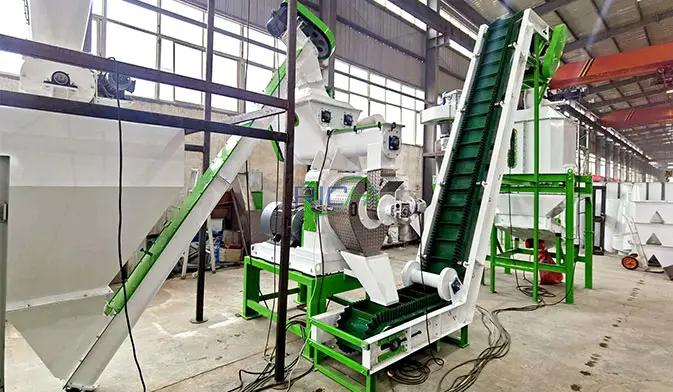 Видео линии по производству гранул из лузги подсолнечника в Казахстане