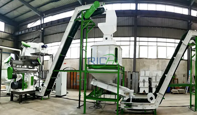 Видео линии по производству гранул из травы