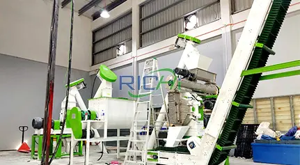 Линия по производству корма для кур-несушек в Казахстане