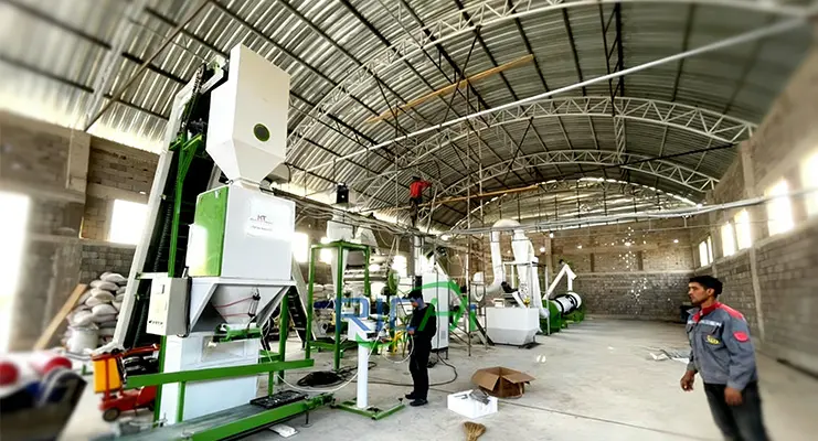 Линия по производству кормов из травы в Узбекистане