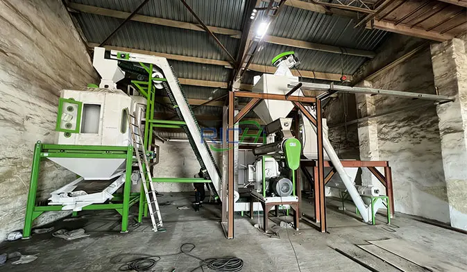 видео линии по гранулированию лузги подсолнечника в Украине