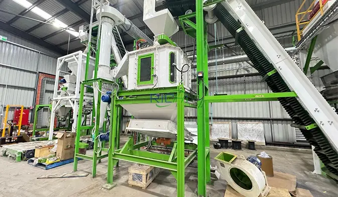 Линия по гранулированию шелухи семян подсолнечника в Казахстане