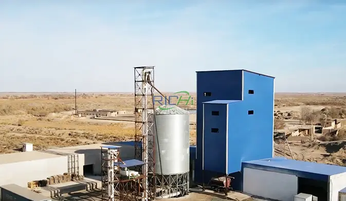 Линия по производству комбикормов производительностью 10 тонн в час